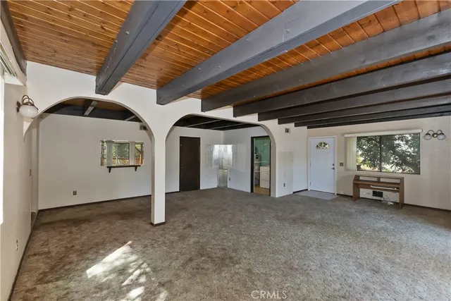 a view of an empty room