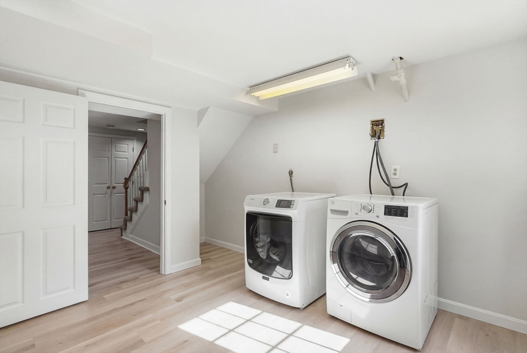 1032 Main Street, Unit 6 Millis, MA 02054 - Photo 32 of 42 a view of a storage & utility room with washer and dryer