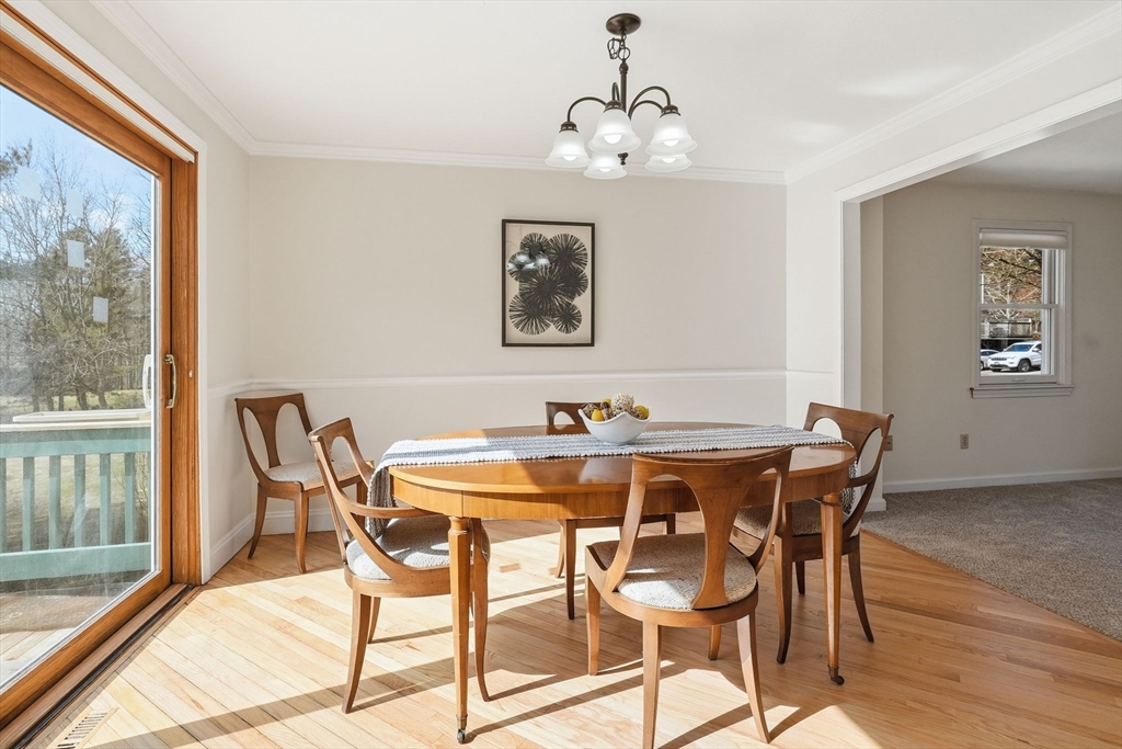 1032 Main Street, Unit 6 Millis, MA 02054 - Photo 8 of 42 a view of a dining room with furniture window and wooden floor