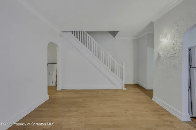 a view of an entryway with staircase