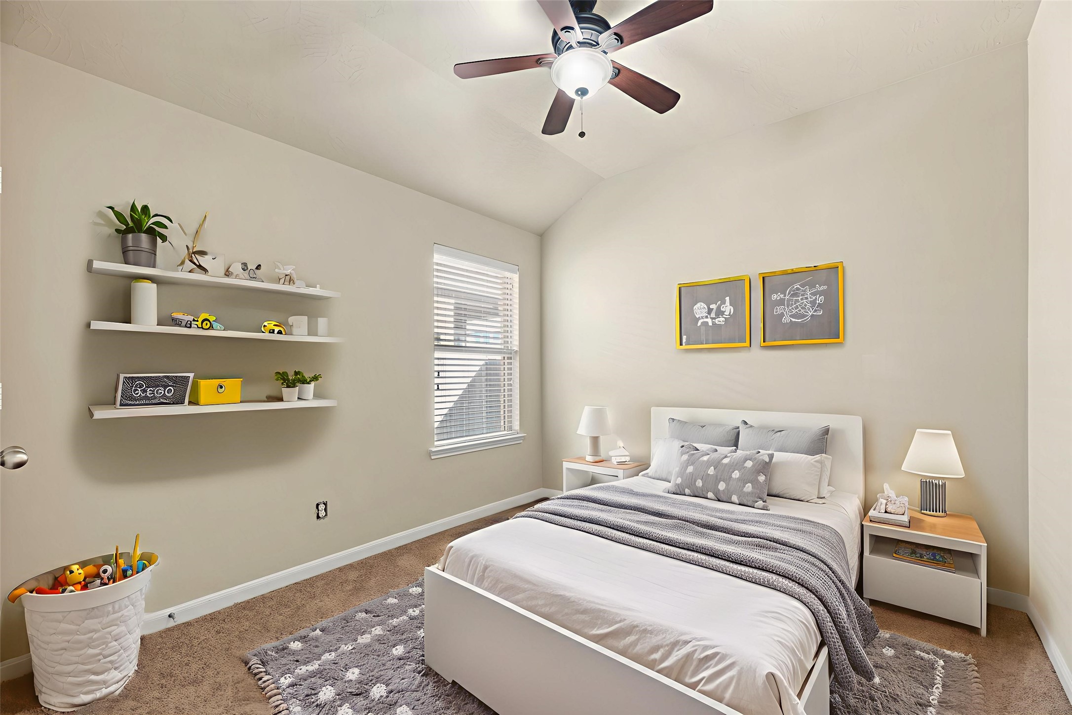 3311 Sabine Spring Lane Katy, TX 77449 - Photo 10 of 16 The thoughtfully designed layout of the bedroom allows for natural light to enter the room. Virtually staged.