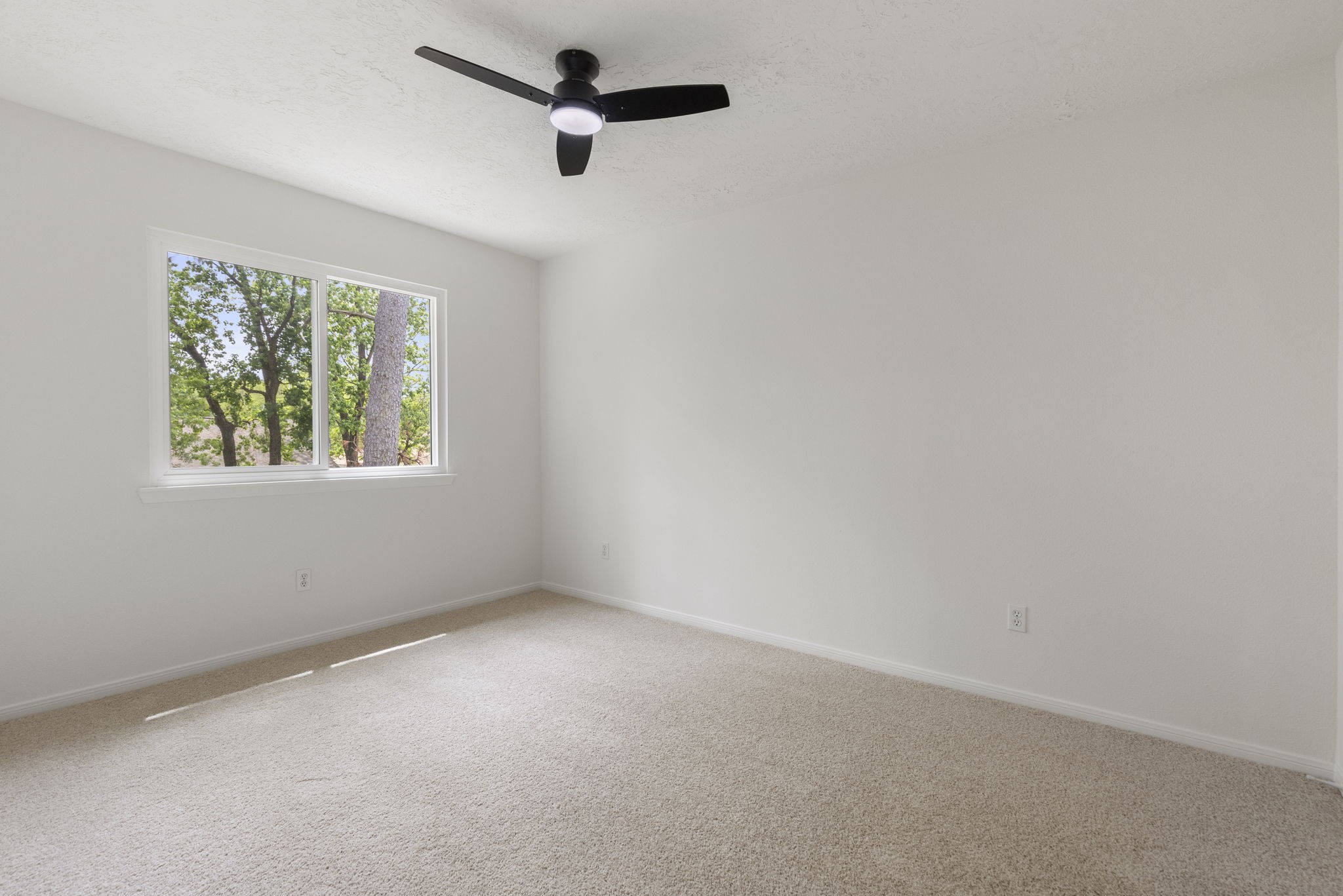 4715 Towermont Lane Spring, TX 77388 - Photo 19 of 35 All secondary bedrooms have new carpet, new paint and new ceiling fans!
