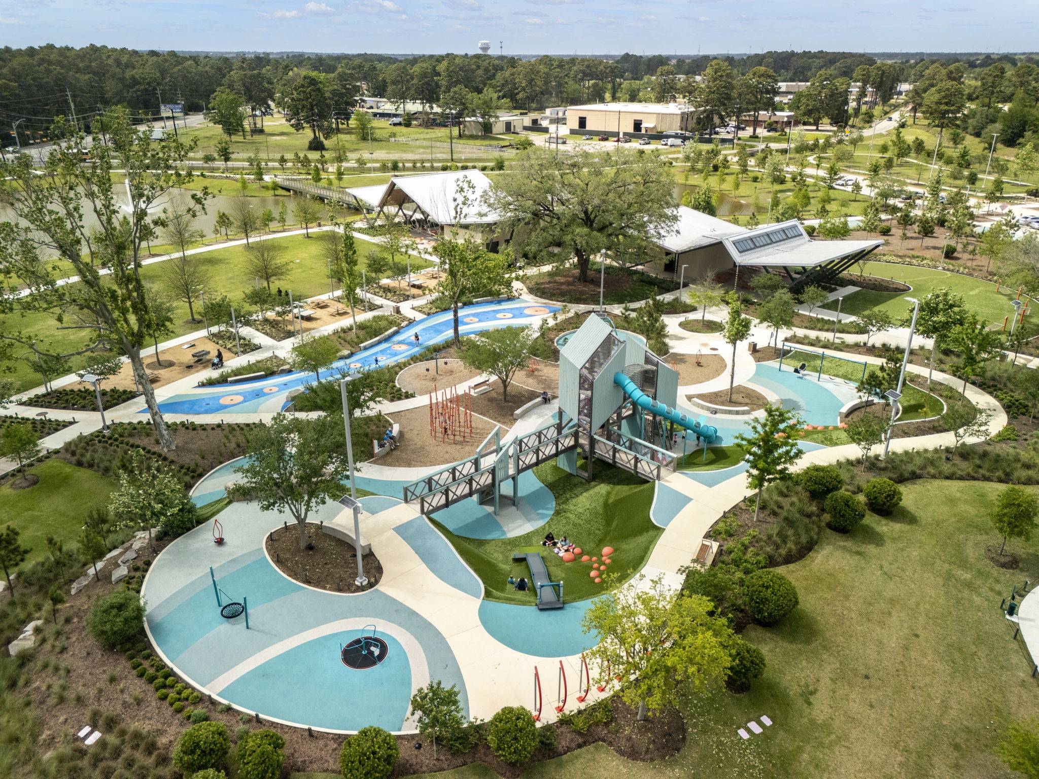 4715 Towermont Lane Spring, TX 77388 - Photo 31 of 35 This incredible multi-million dollar Bridgestone MUD Park is an absolute area gem with endless activities for all ages including a park, spalsh pad, put-put space, catch and release pond, walking paths and more.