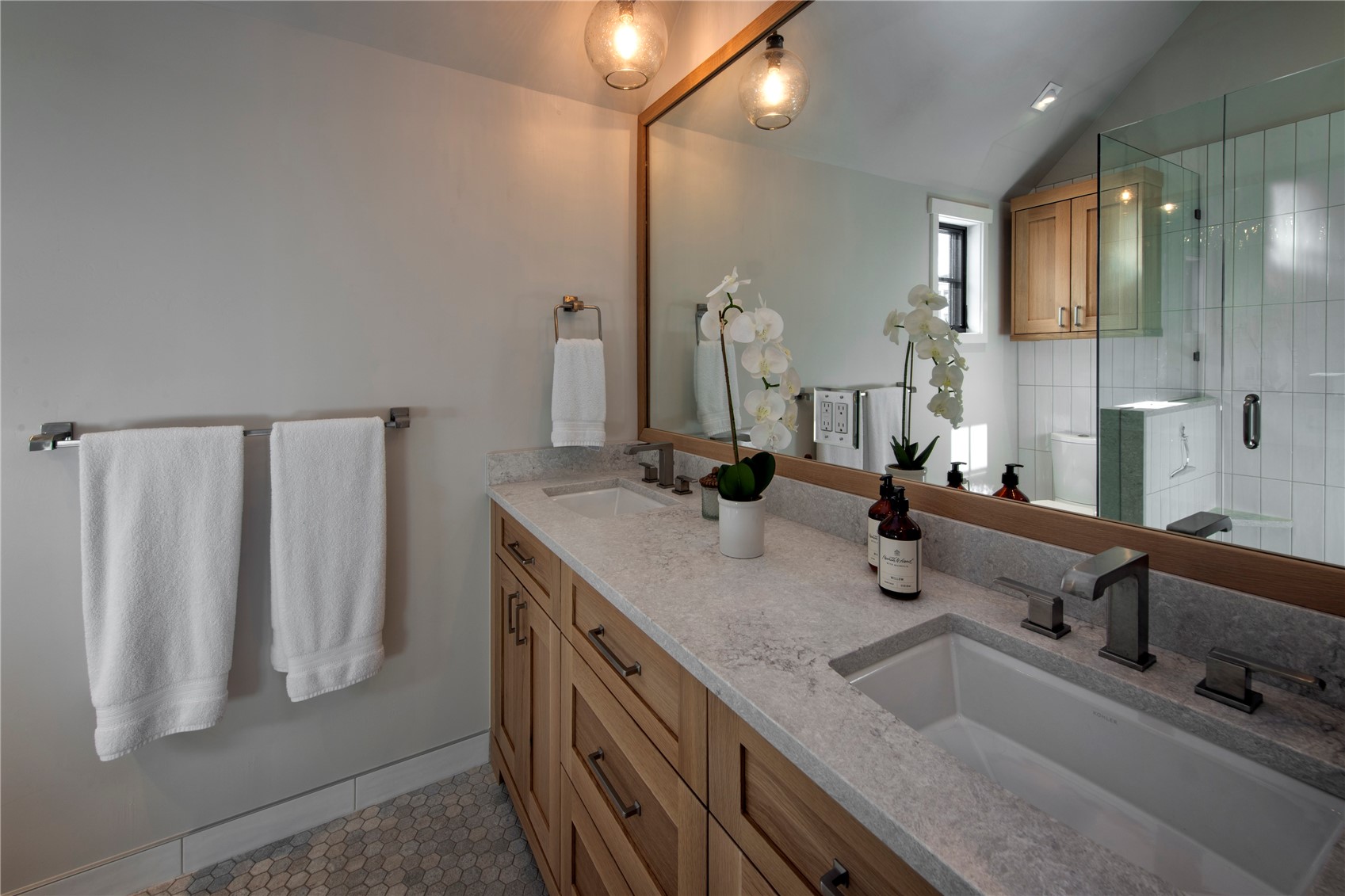 208 North Ridge Street Breckenridge, CO 80424 - Photo 28 of 35 a bathroom with double vanity sink and two mirror