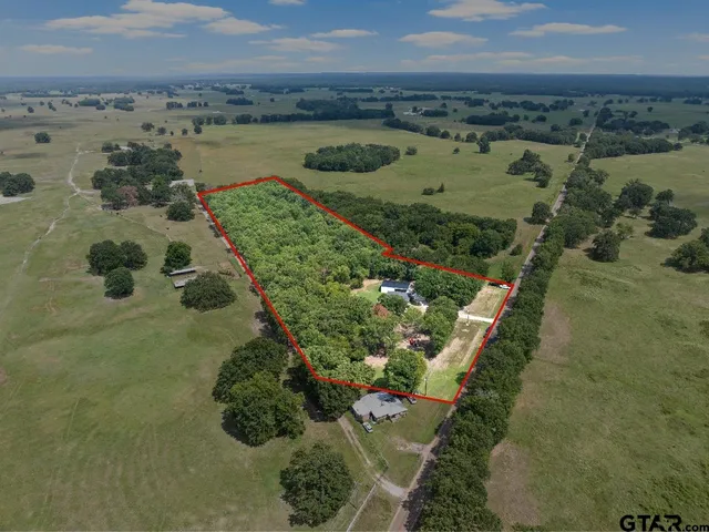 an aerial view of a residential houses with outdoor space