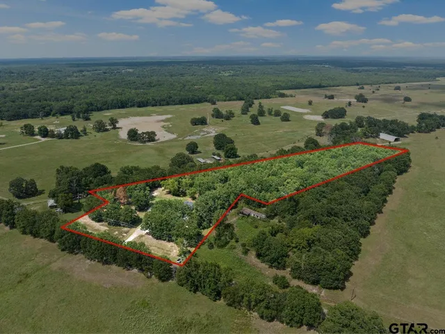 an aerial view of a residential houses with outdoor space