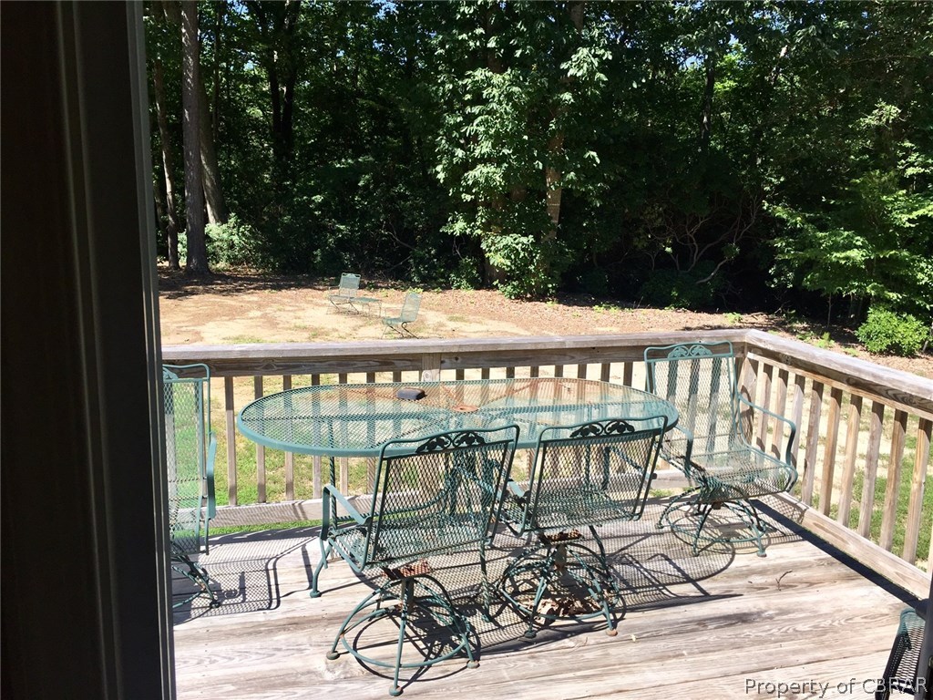 639 Blue Barn Road Wake, VA 23176 - Photo 17 of 18 Rear deck for family cook-outs, privacy abounds
