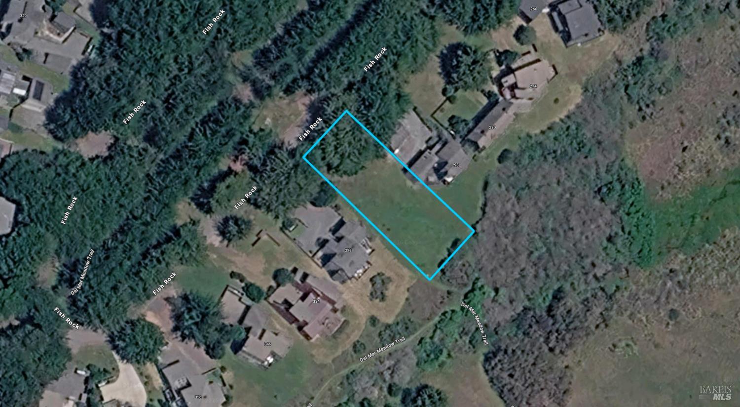 310 Fish Rock The Sea Ranch, CA 95497 - Photo 8 of 10 an aerial view of a house with a garden