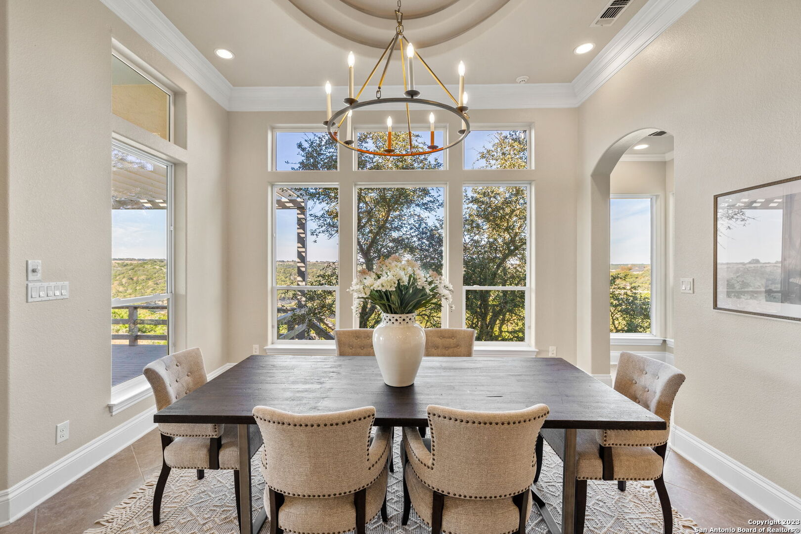 204 Paradise Point Drive Boerne, TX 78006 - Photo 9 of 32 a view of a dining room with furniture window and wooden floor