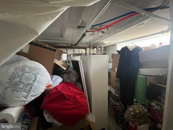 a view of storage and utility room