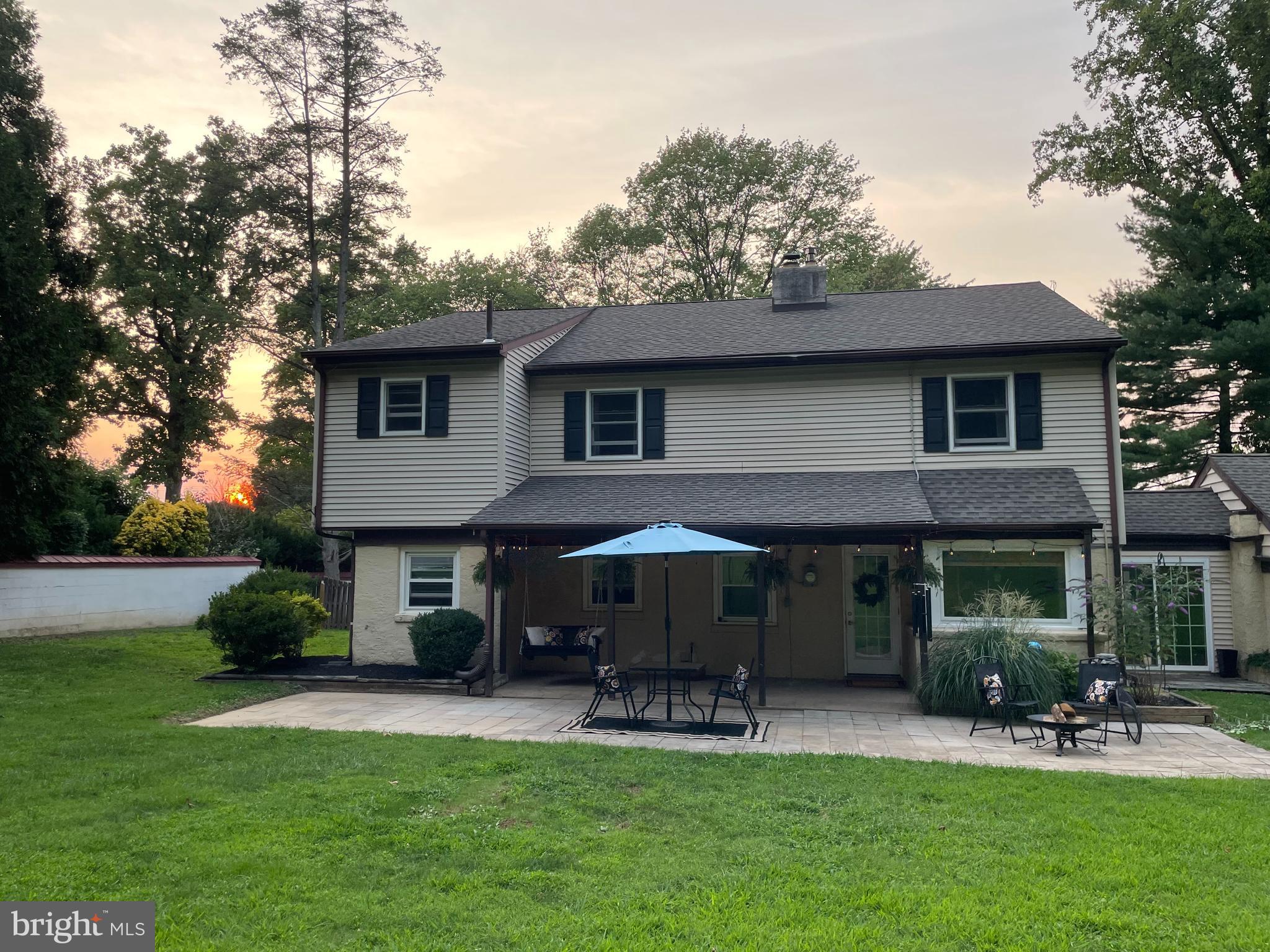 1305 Twining Road Dresher, PA 19025 - Photo 46 of 64 Backyard with the sunset on the left