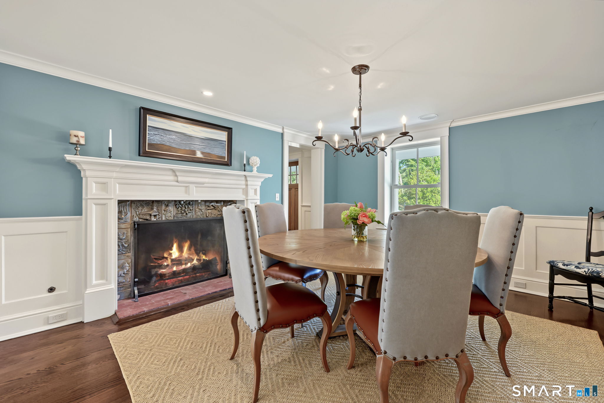 149 Dudley Road Wilton, CT 06897 - Photo 4 of 40 Dining Room with Fireplace