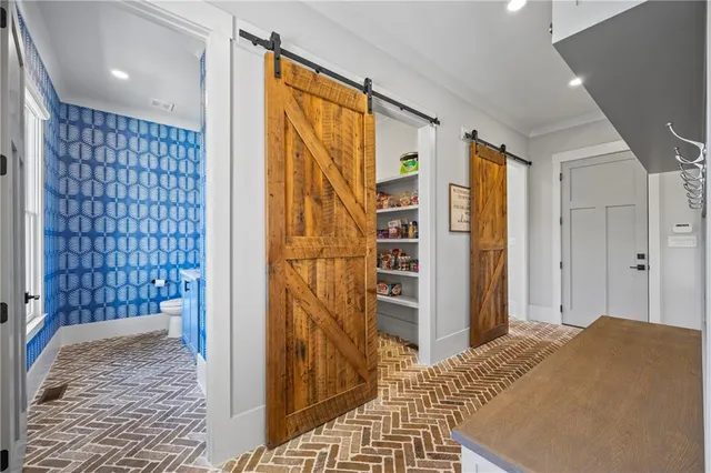 a very nice looking room with a large window