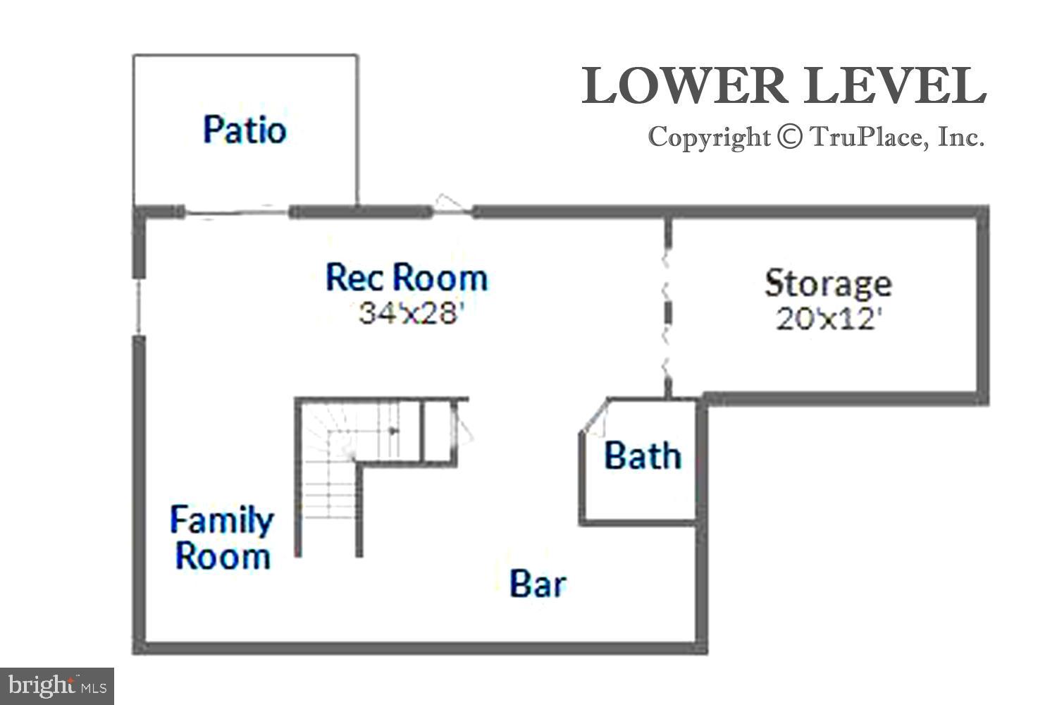 6510 Wilson Road Friendship, MD 20758 - Photo 49 of 49 Lower Level Floor Plan