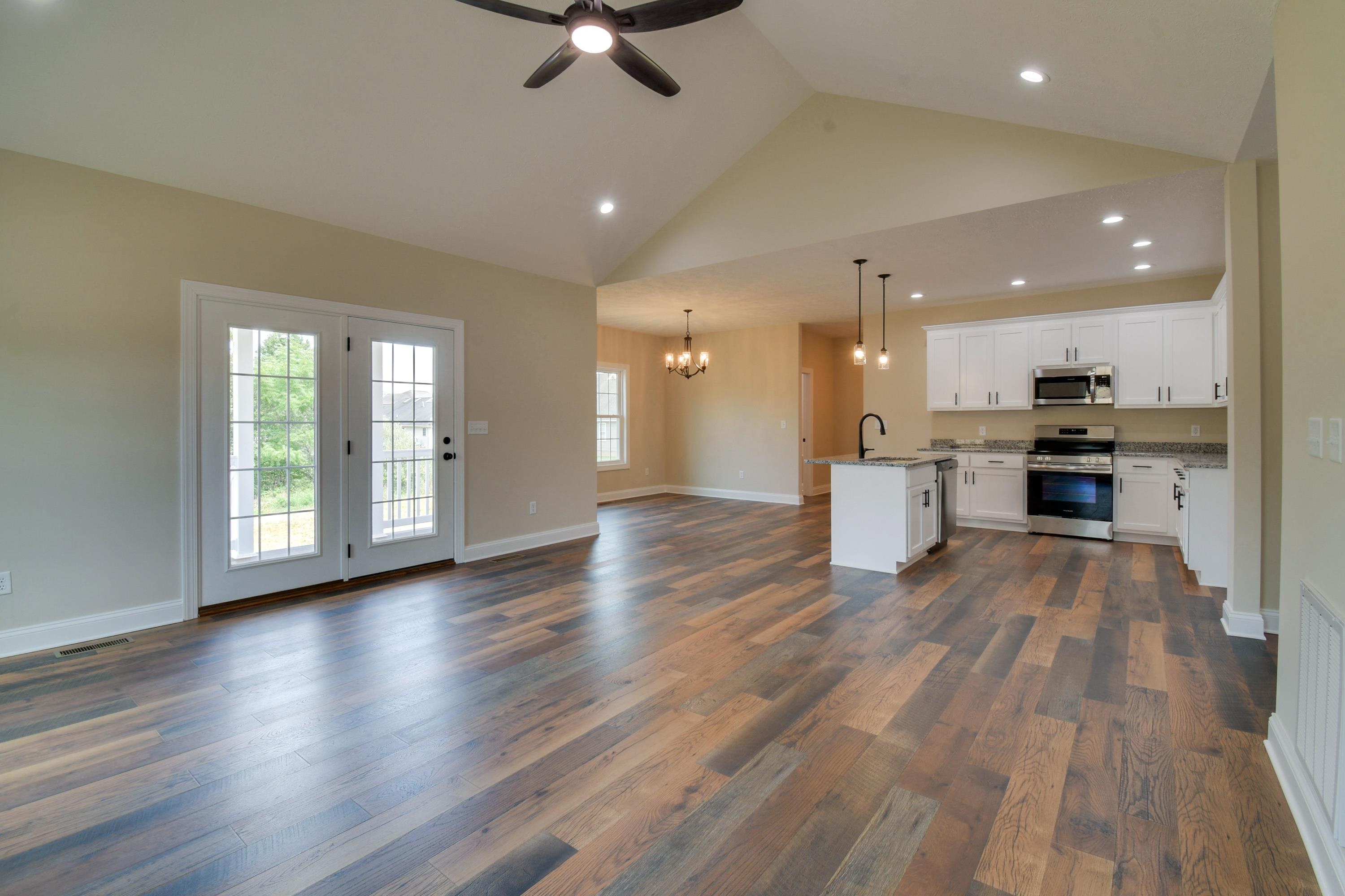 103 Fall Ridge Drive Stuarts Draft, VA 24477 - Photo 14 of 31 a view of kitchen with cabinets and wooden floor