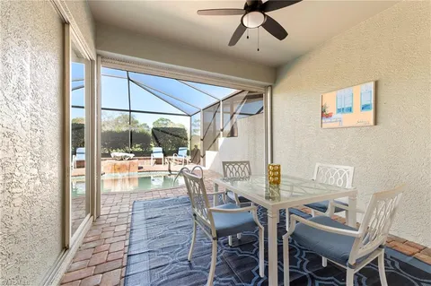 a outdoor view with a sitting space