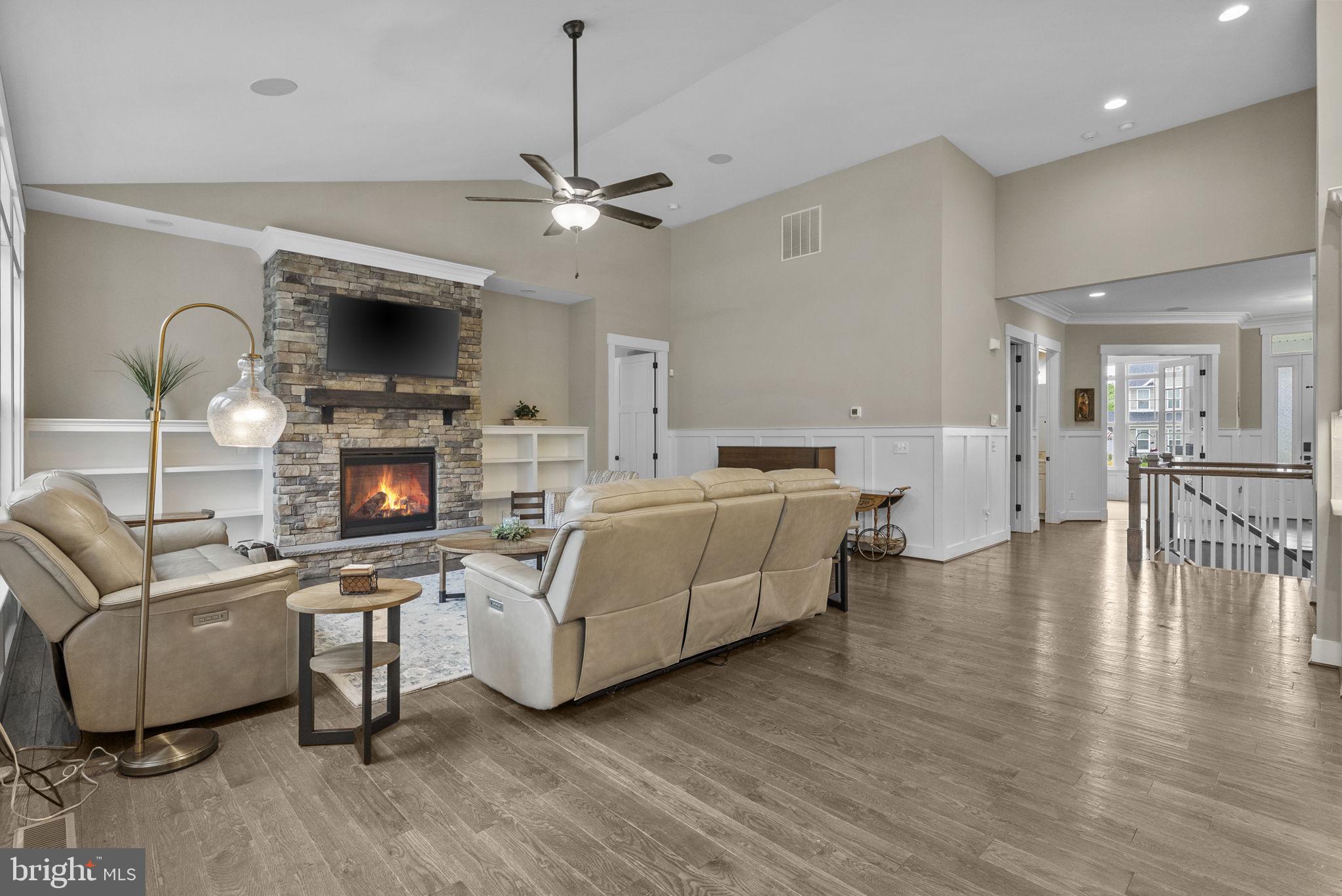9801 Thoroughbred Road Warrenton, VA 20187 - Photo 49 of 119 Family Room with gas fireplace