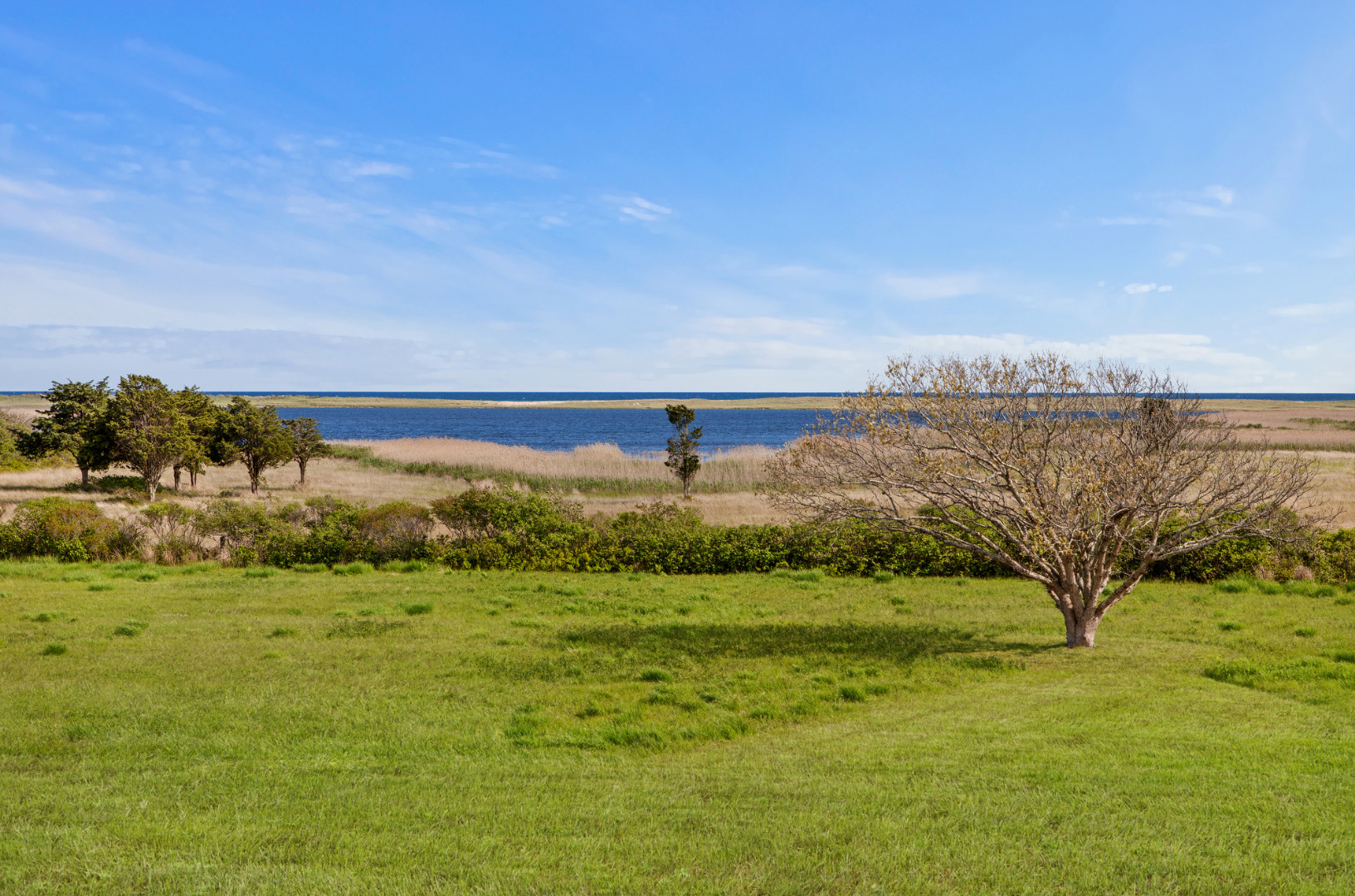 38 Black Point Road Chilmark, MA 02535 - Photo 6 of 38 a view of a lake with a yard