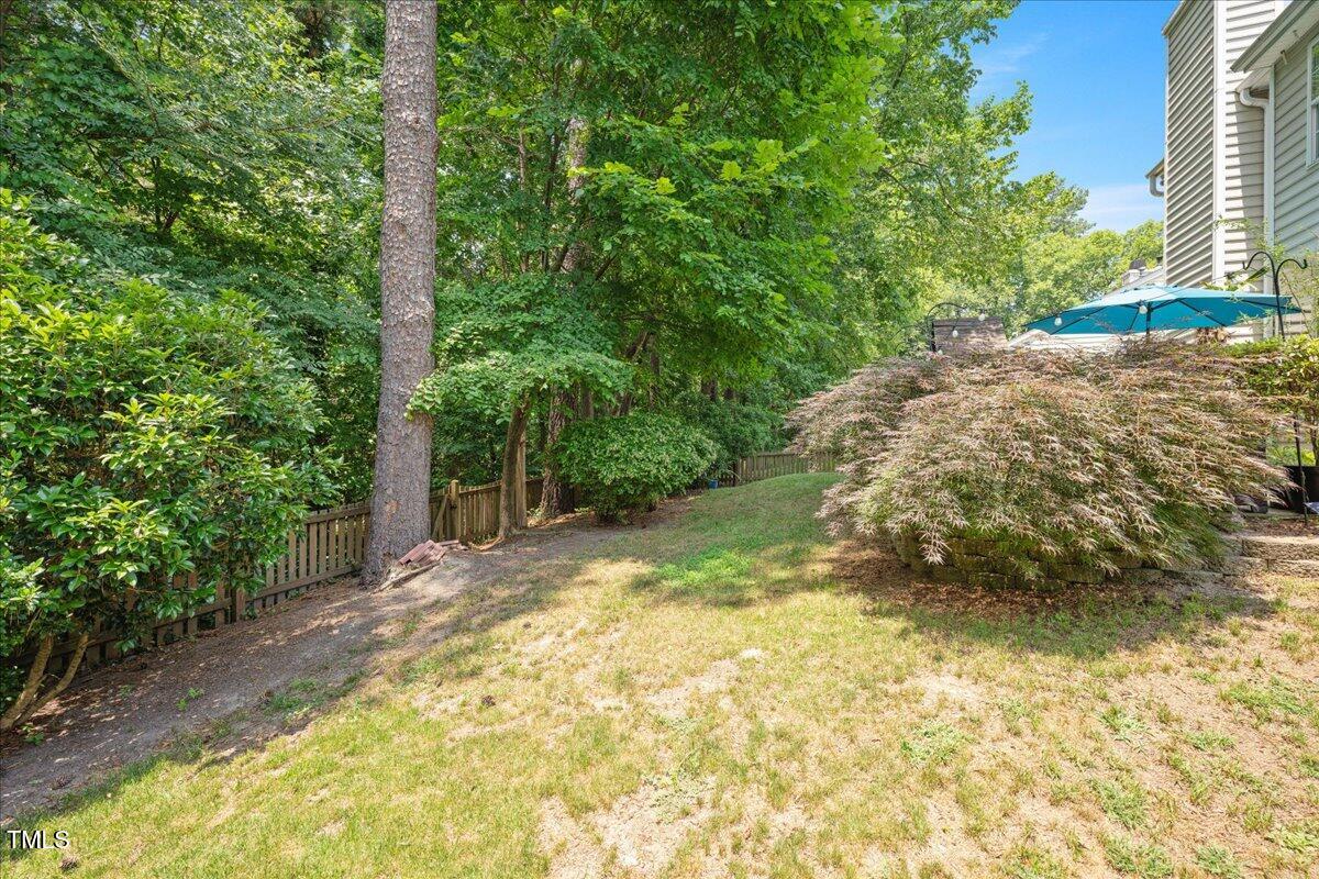 4524 Drewbridge Way Raleigh, NC 27604 - Photo 28 of 29 a view of backyard with green space