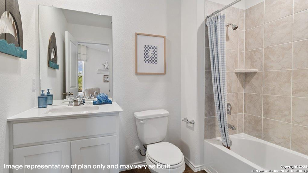 12602 Desert Fox Converse, TX 78109 - Photo 27 of 49 a bathroom with a sink a toilet and shower