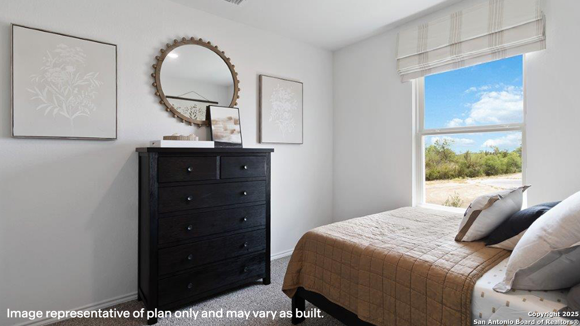 12602 Desert Fox Converse, TX 78109 - Photo 29 of 49 a bedroom with a bed and a mirror