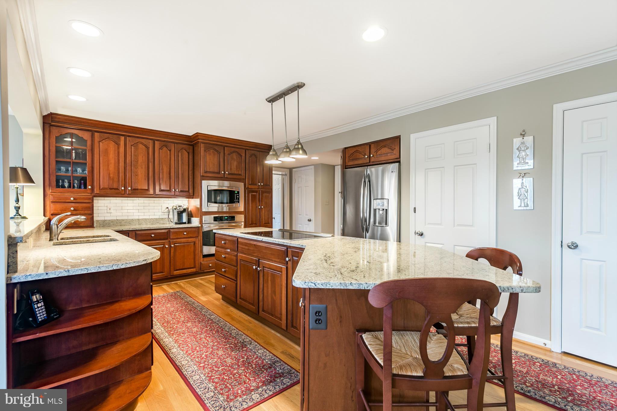 11006 Birdfoot Court Reston, VA 20191 - Photo 6 of 30 a kitchen with granite countertop a sink stove and refrigerator
