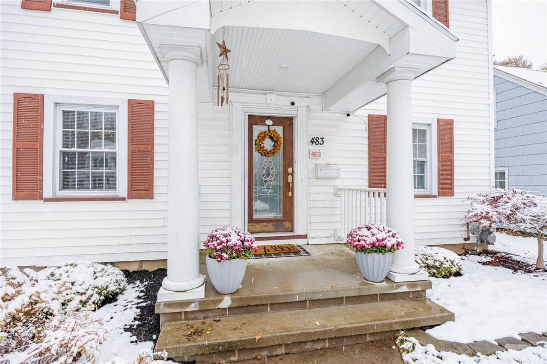 483 Oakwood Road Greece, NY 14616 - Photo 2 of 36 Welcoming Portico Entrance.