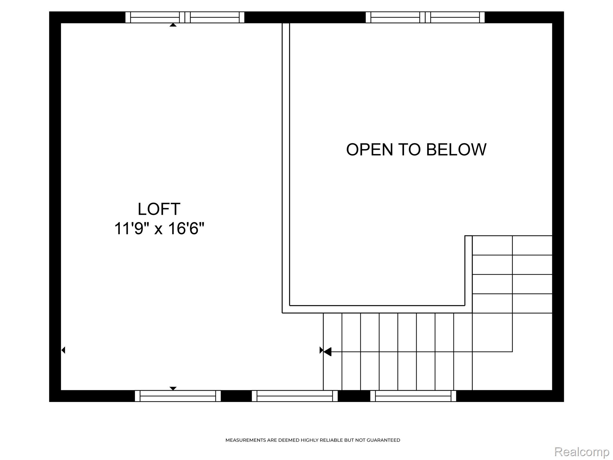 4300 West Bacon Road Hillsdale, MI 49242 - Photo 49 of 49 Floor plan for the Loft Area