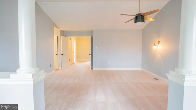 a view of a room with a natural light