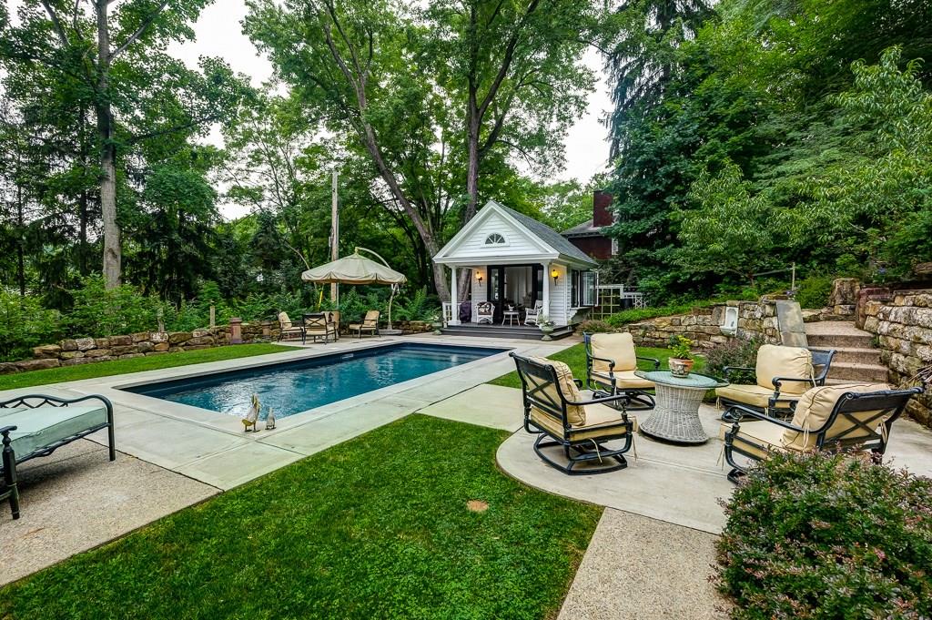 1540 Evergreen Road Pittsburgh, PA 15209 - Photo 18 of 25 salt water in-groung pool and cabana