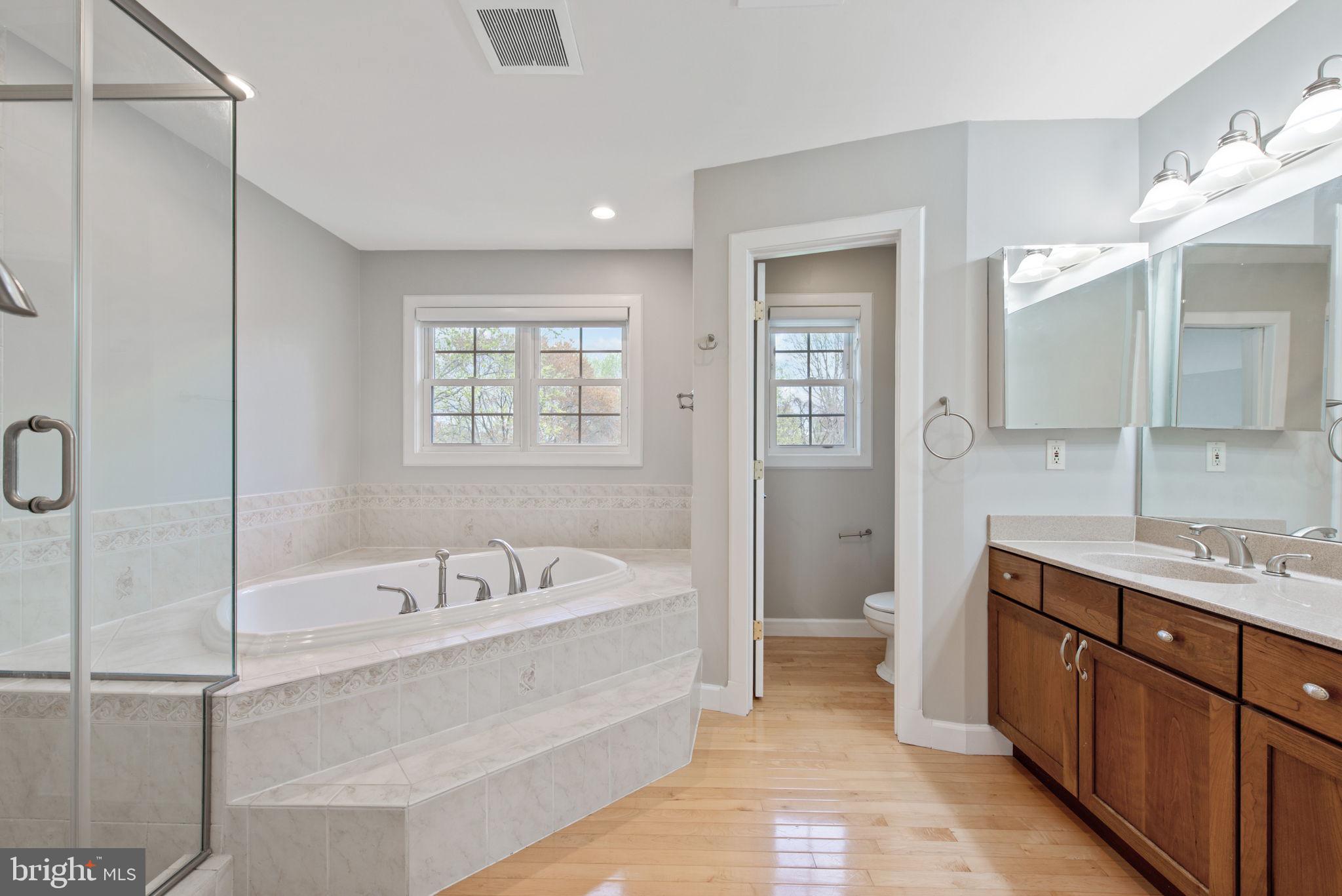 2821 Rifle Ridge Road Oakton, VA 22124 - Photo 25 of 56 Primary Bath with separate shower soaking tub,