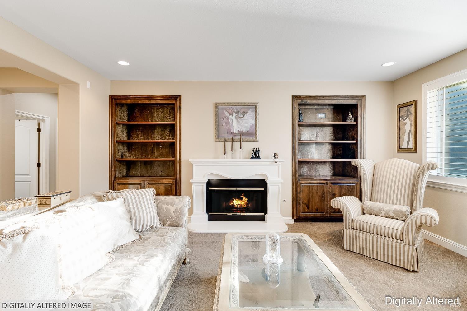 5325 Carole Ridge Court Fairfield, CA 94534 - Photo 19 of 75 a living room with furniture and a fireplace