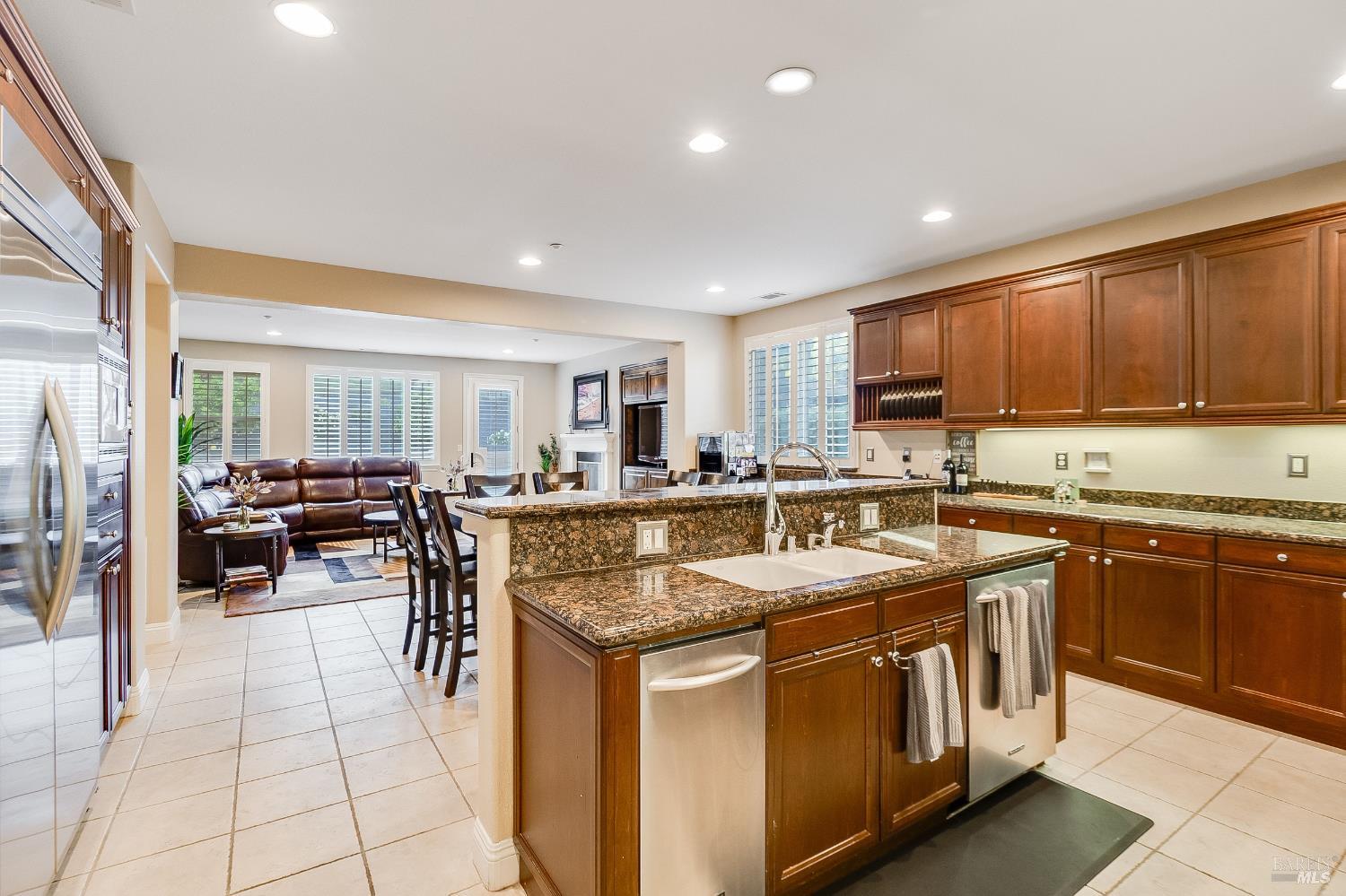 5325 Carole Ridge Court Fairfield, CA 94534 - Photo 30 of 75 a kitchen with counter top space appliances and a center island