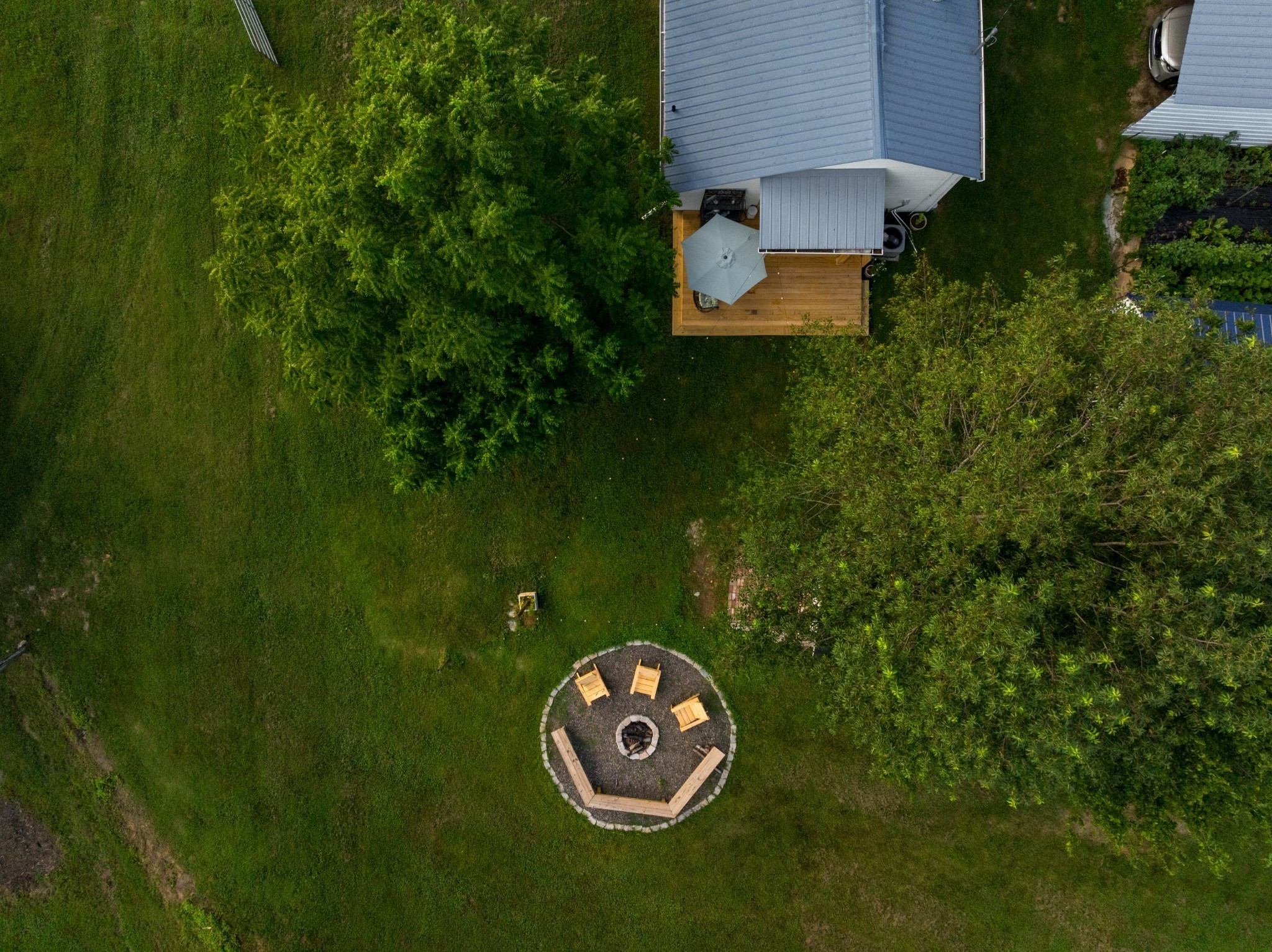 7365 Coldwater Road Fairview, TN 37062 - Photo 48 of 58 an aerial view of a house with garden space and trees all around