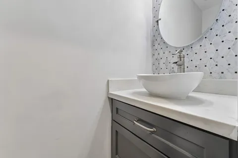 a view of a potted plant with a sink
