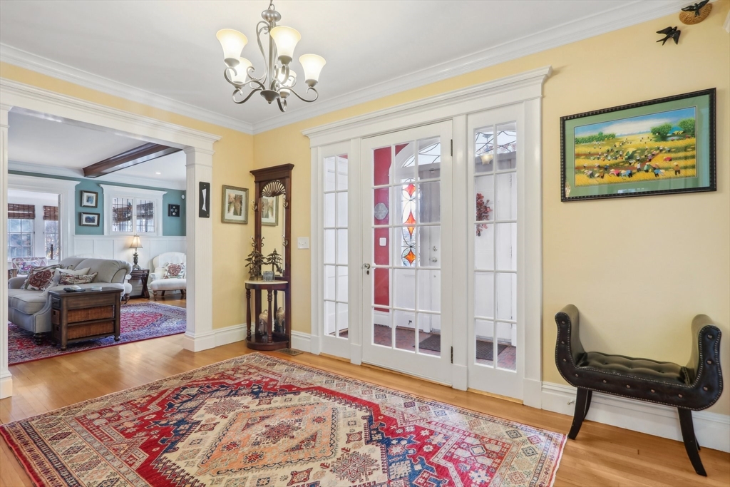 308 Prince Street Newton, MA 02465 - Photo 5 of 40 a living room with furniture and a rug