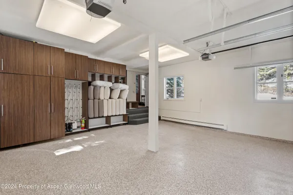 a view of a room with closet and racks