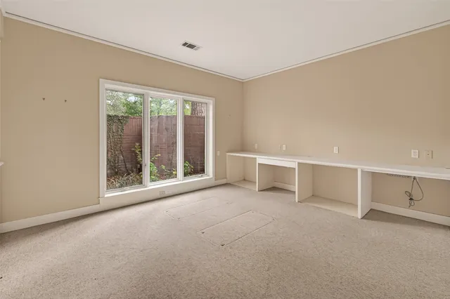 a view of an empty room