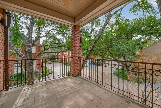 a view of a door with a glass door