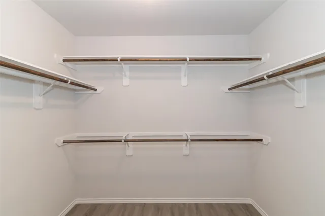 a close view of closet