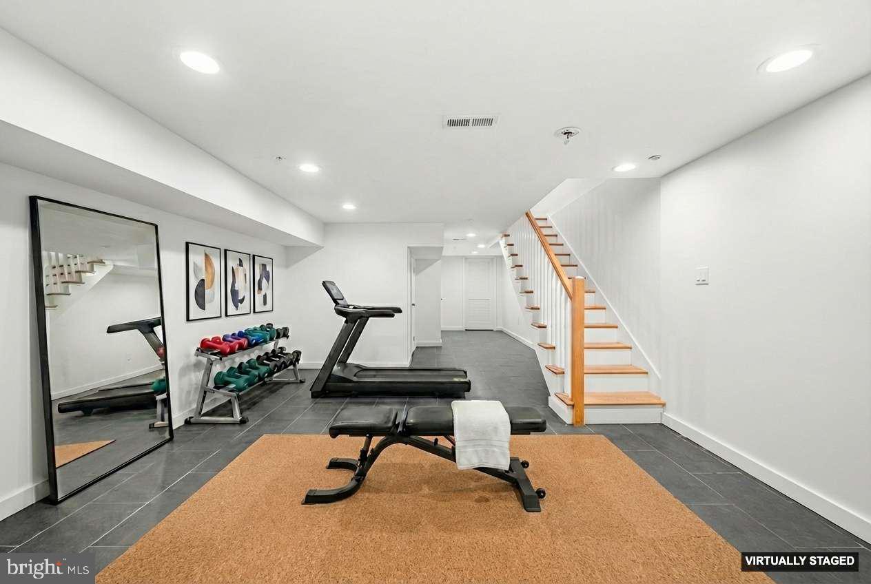 1346 South 46th Street Philadelphia, PA 19143 - Photo 26 of 32 a view of a room with gym equipment