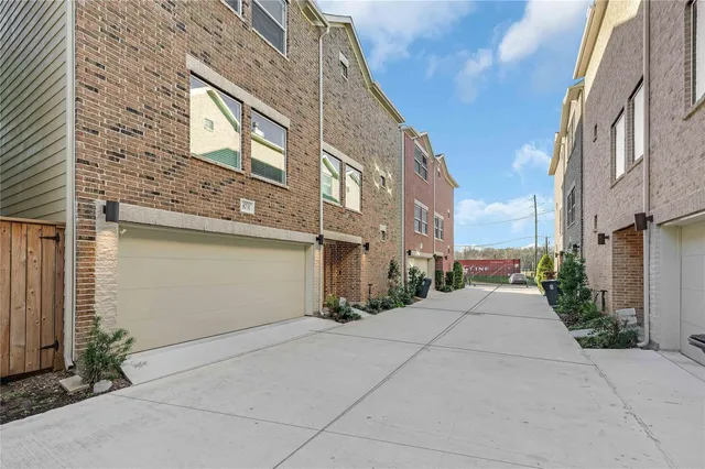 a view of a building with a street