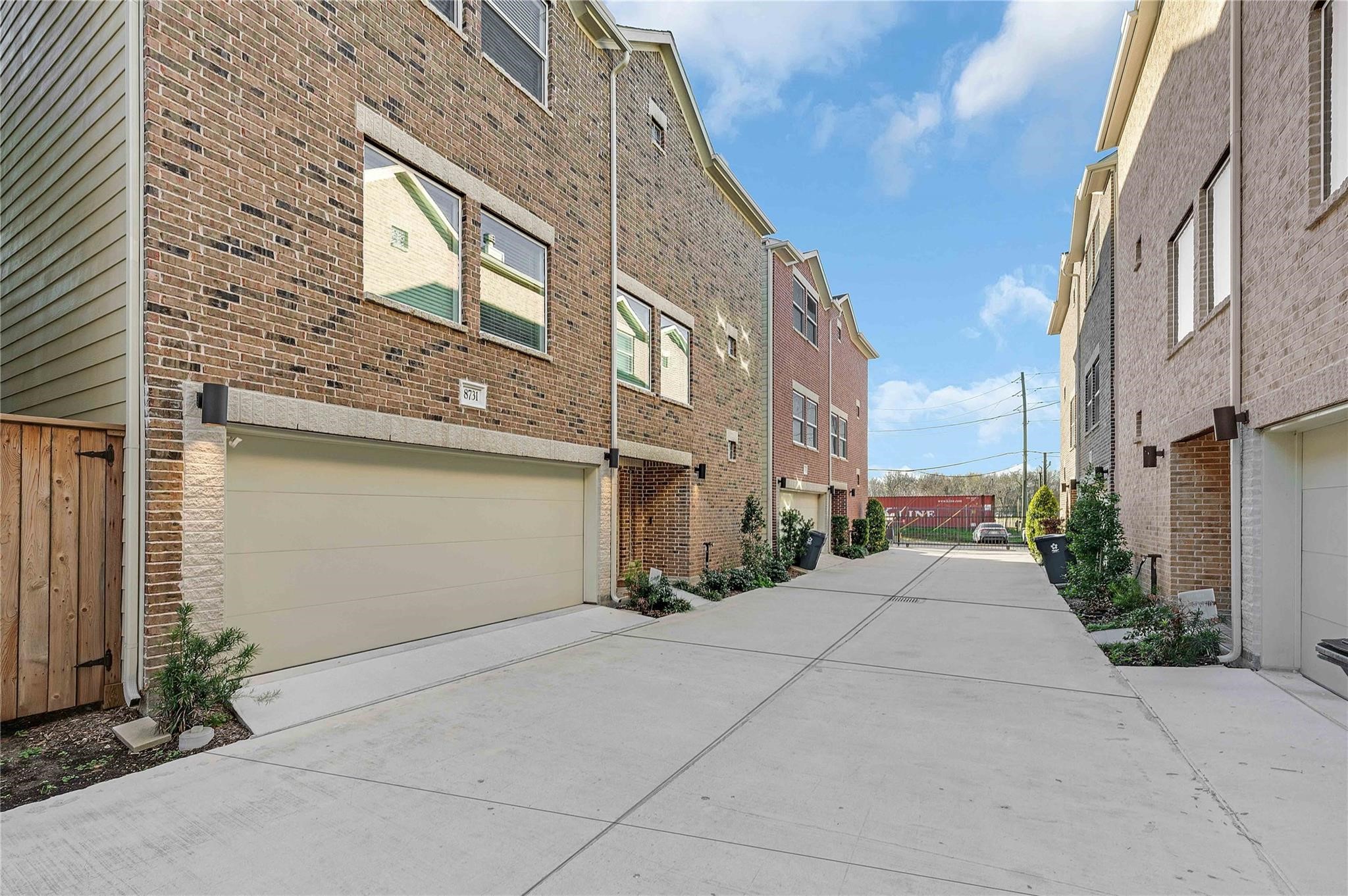 a view of a building with a street