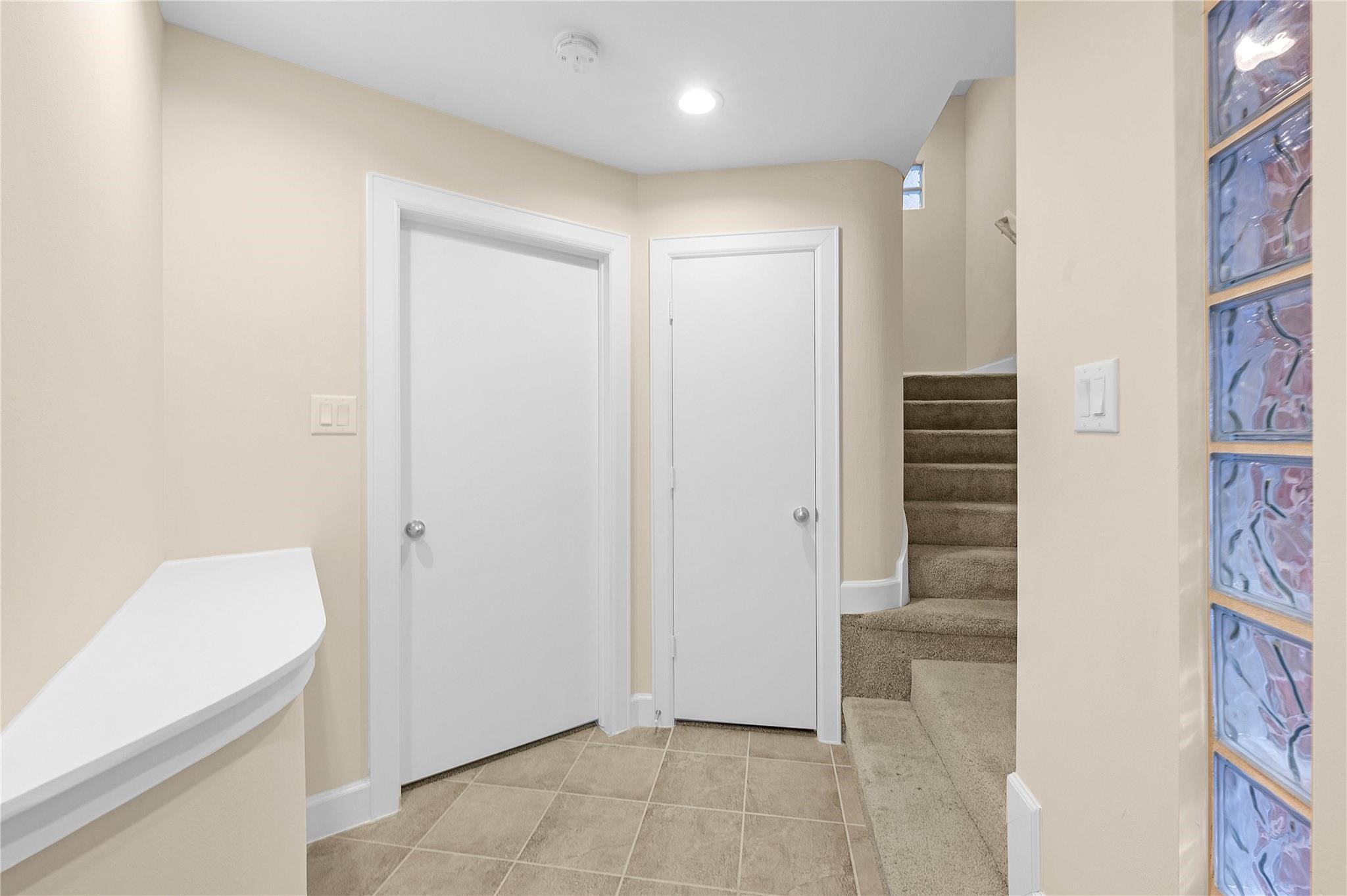 8731 Bryam Houston, TX 77061 - Photo 3 of 19 a view of a hallway with closet and bathroom
