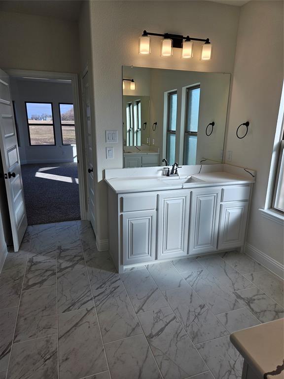 1529 Enloe Road Howe, TX 75459 - Photo 16 of 30 a spacious bathroom with a bathtub sink and mirror