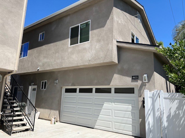 a front view of a house with windows