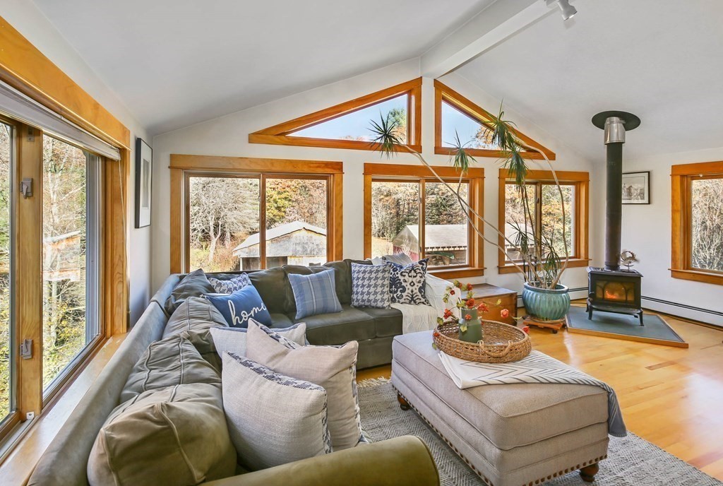 27 Locke Road Rutland, MA 01543 - Photo 5 of 39 a living room with furniture and floor to ceiling windows