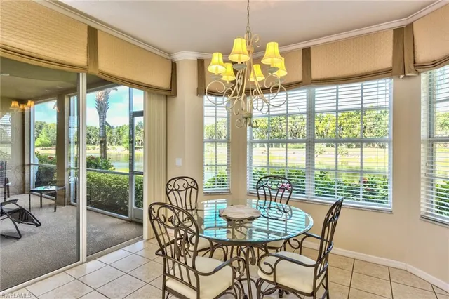 a view of a dining room with furniture wooden floor and chandelier
