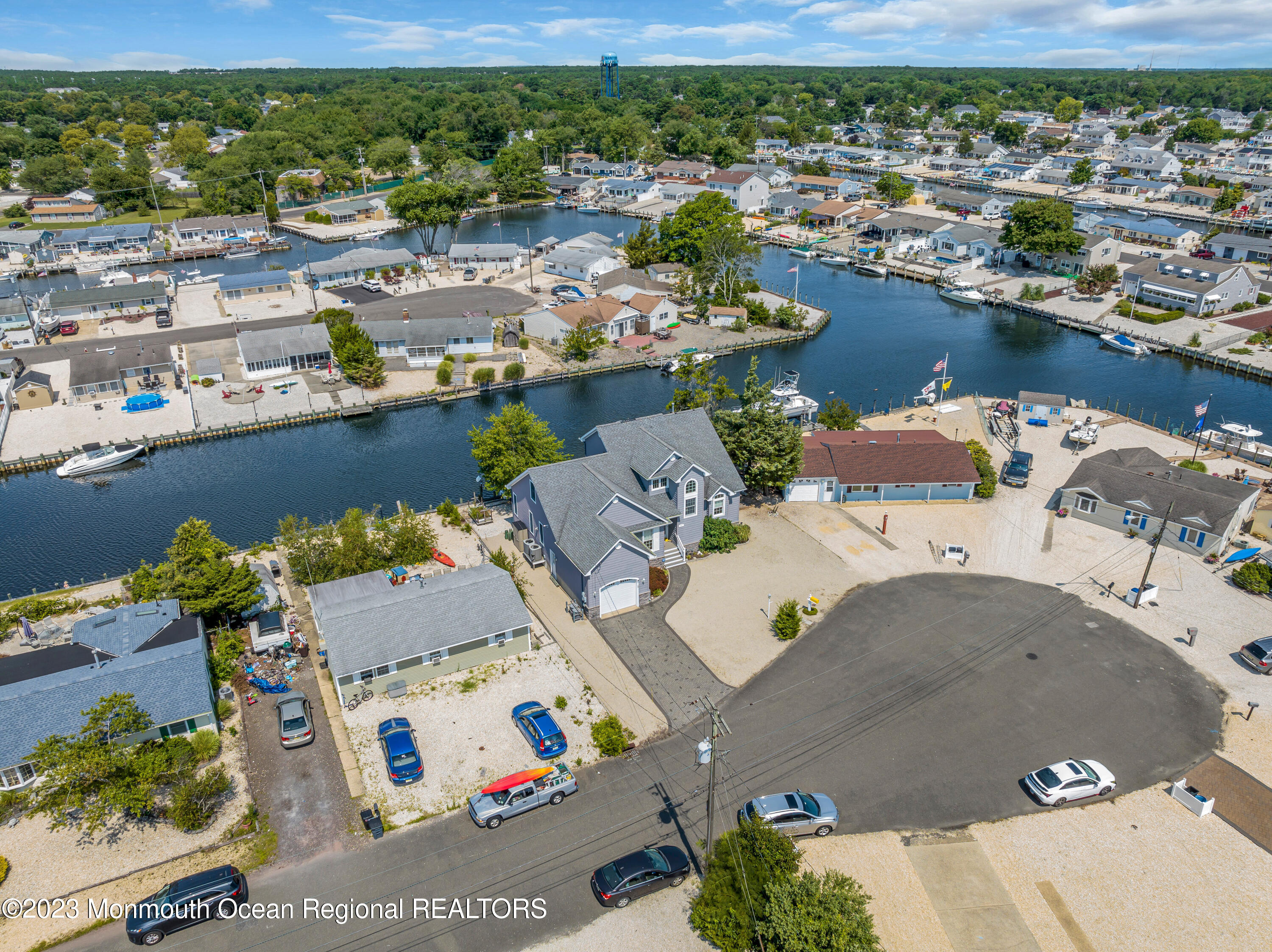 117 Irvington Road Barnegat, NJ 08005 - Photo 54 of 60 an aerial view of a house with a lake view
