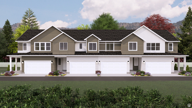 Traditional-style house with an attached garage